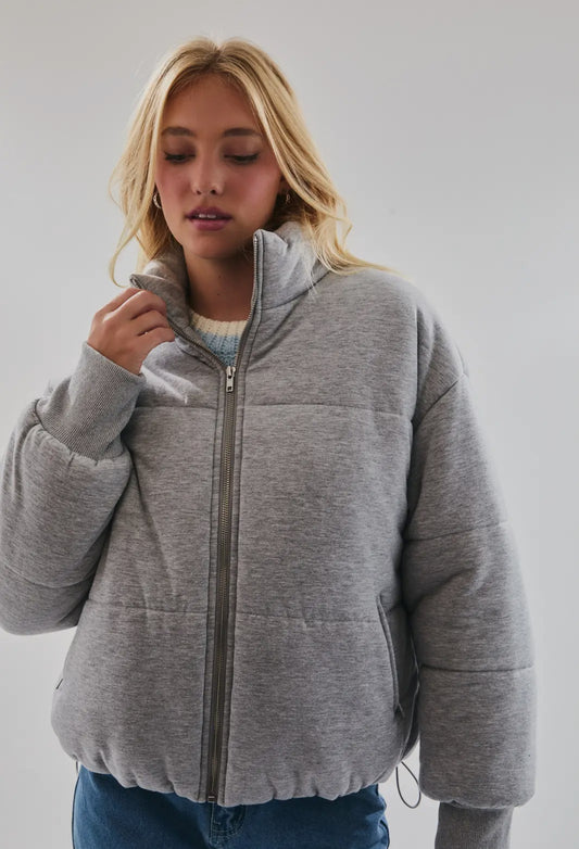 Jersey Puffer Jacket