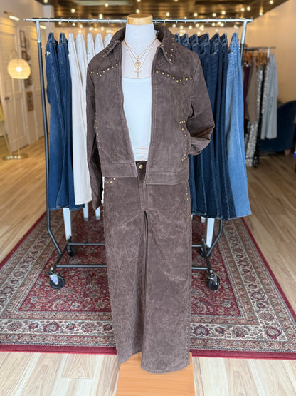 Studded Suede Jacket