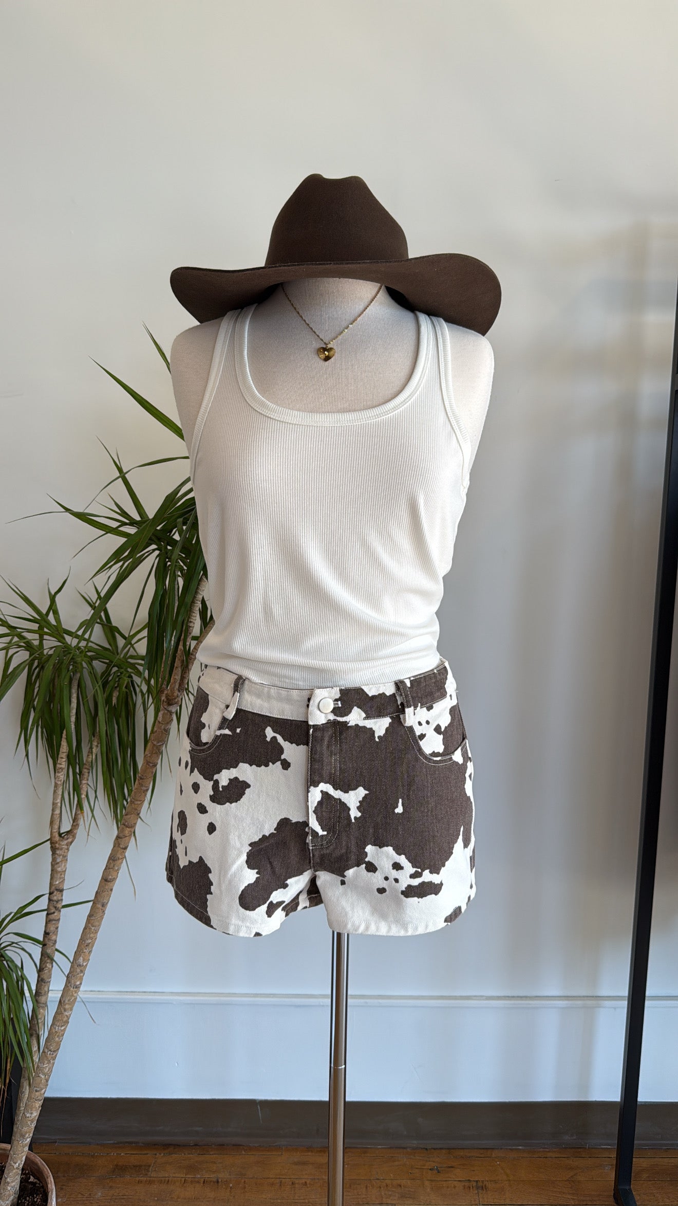 Cow Print Shorts