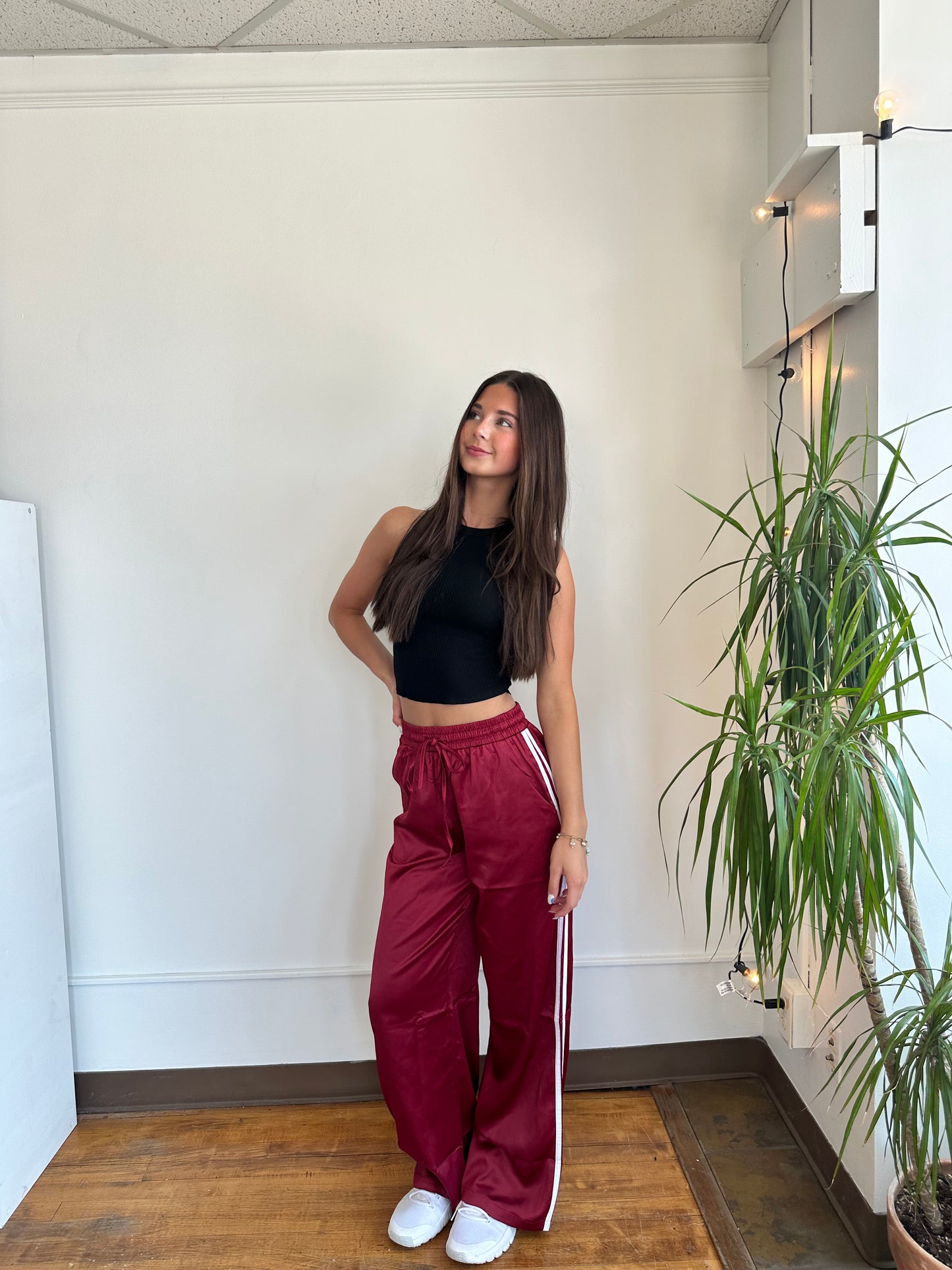 Garnet Luxe Track Pants