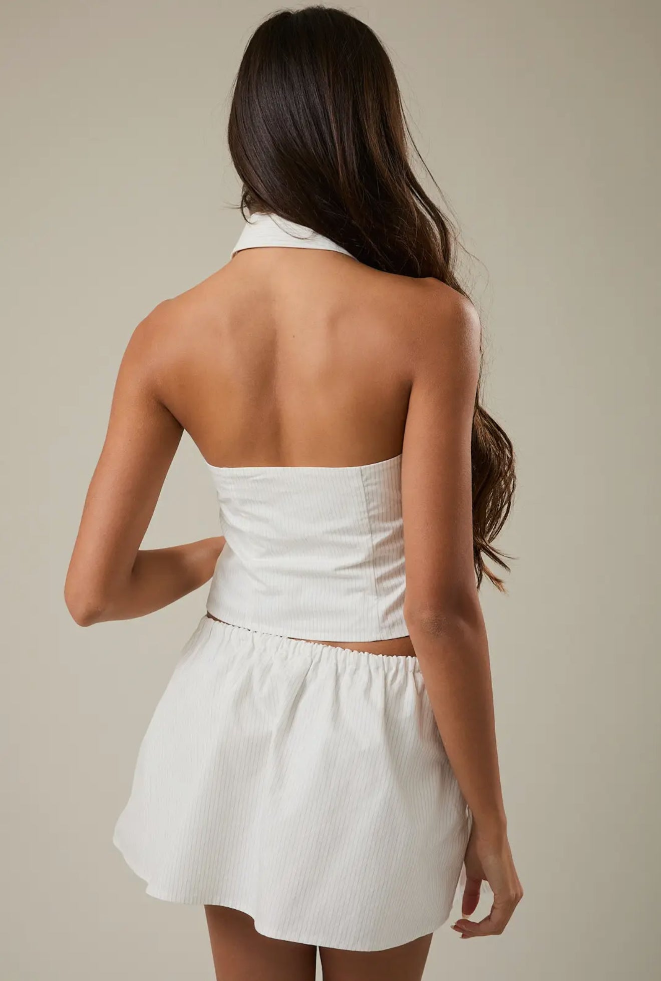 Halter Neck Collared Top