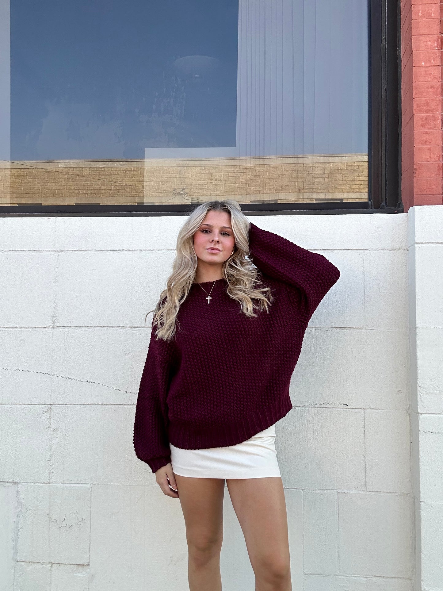 Prue Burgundy Sweater