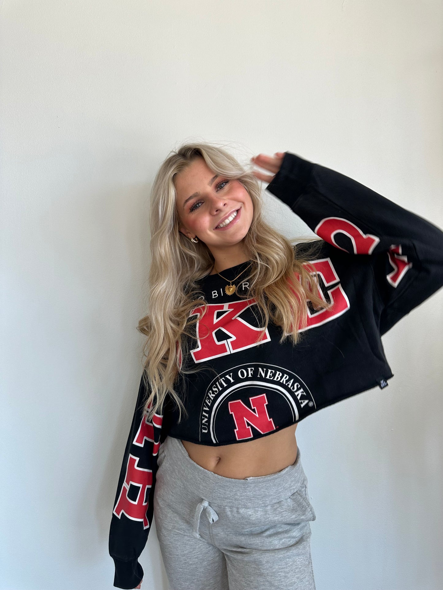 Nebraska Cropped Sweatshirt