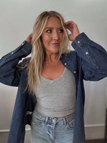 Ryder Denim Button Down