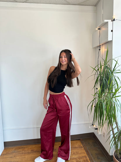 Garnet Luxe Track Pants