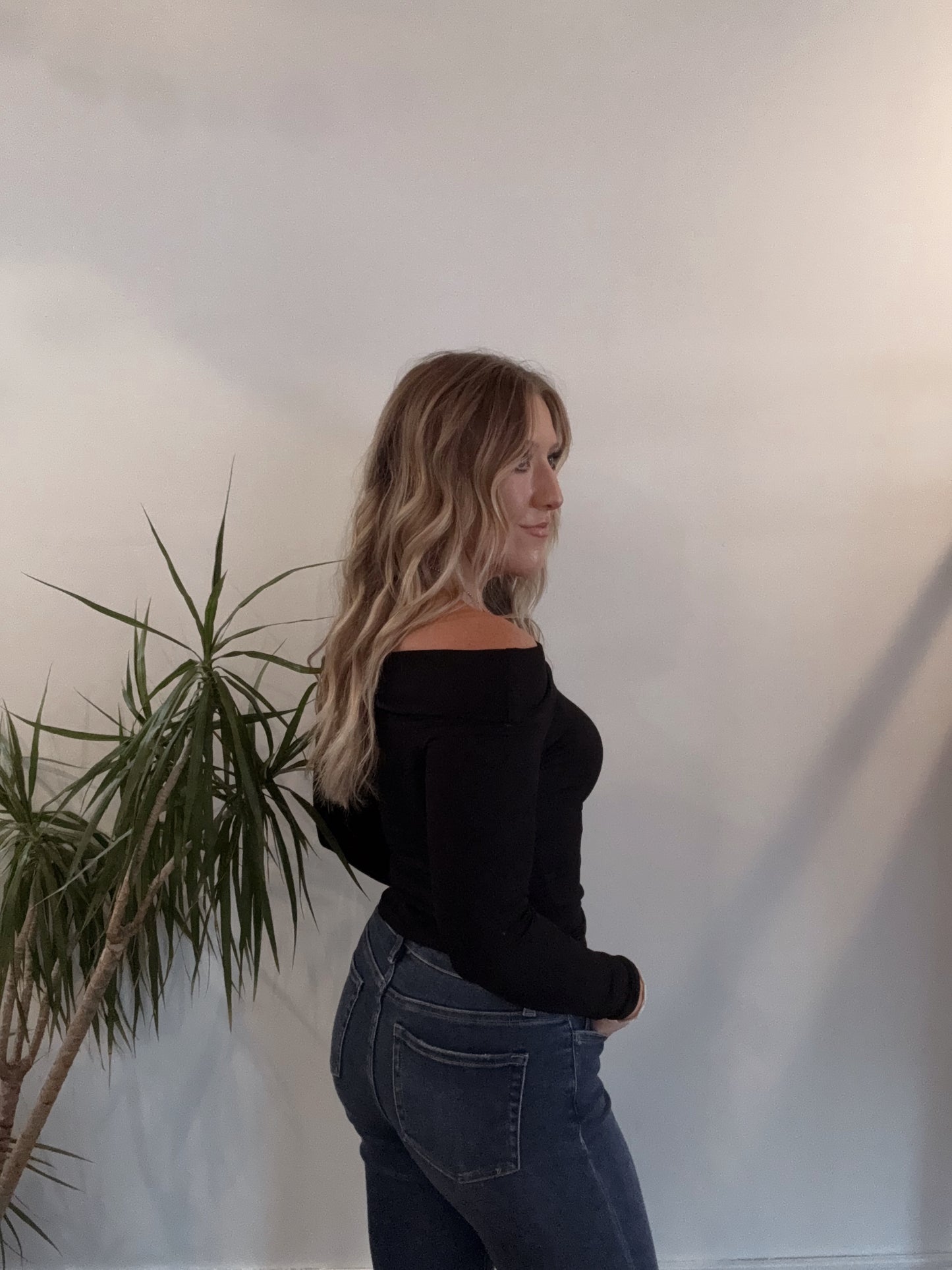Ayla Off The Shoulder Knit Long Sleeve