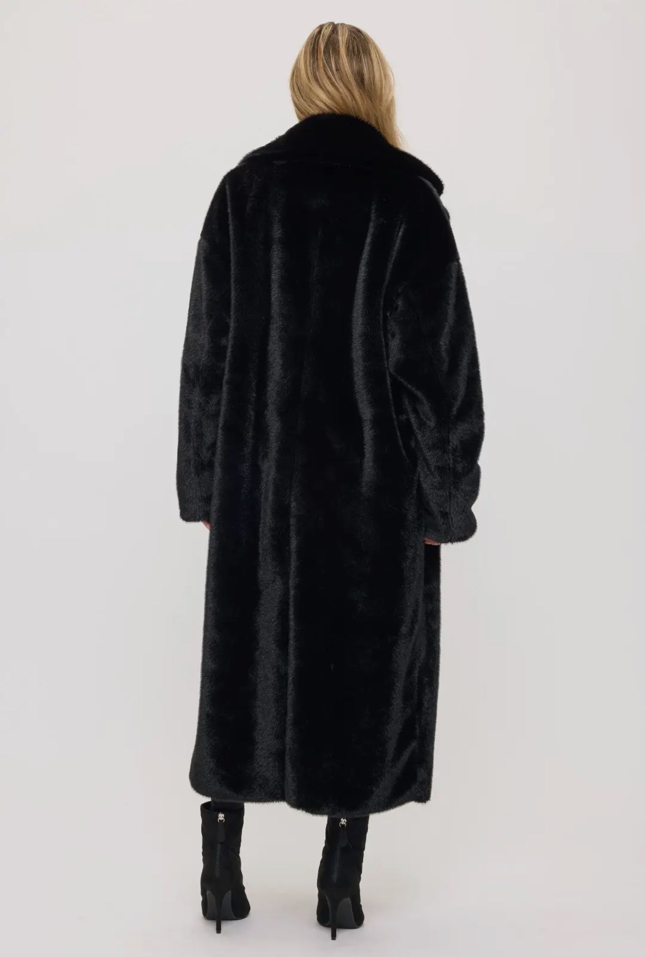 Midnight Luxe Maxi Fur Coat