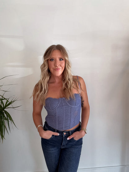 Lavender Corset Top