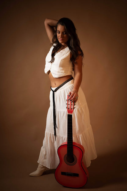 Cowgirl White Vest