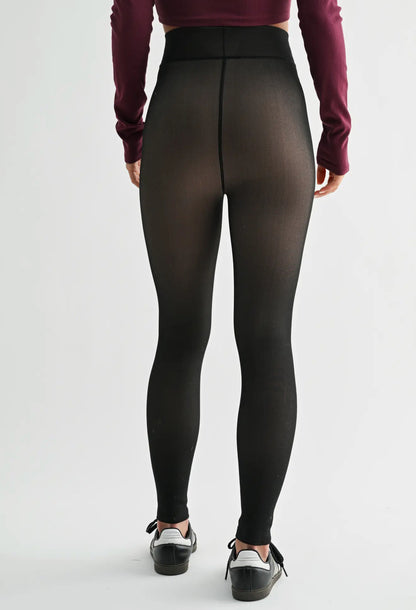 Fur Lined High Waisted Tights