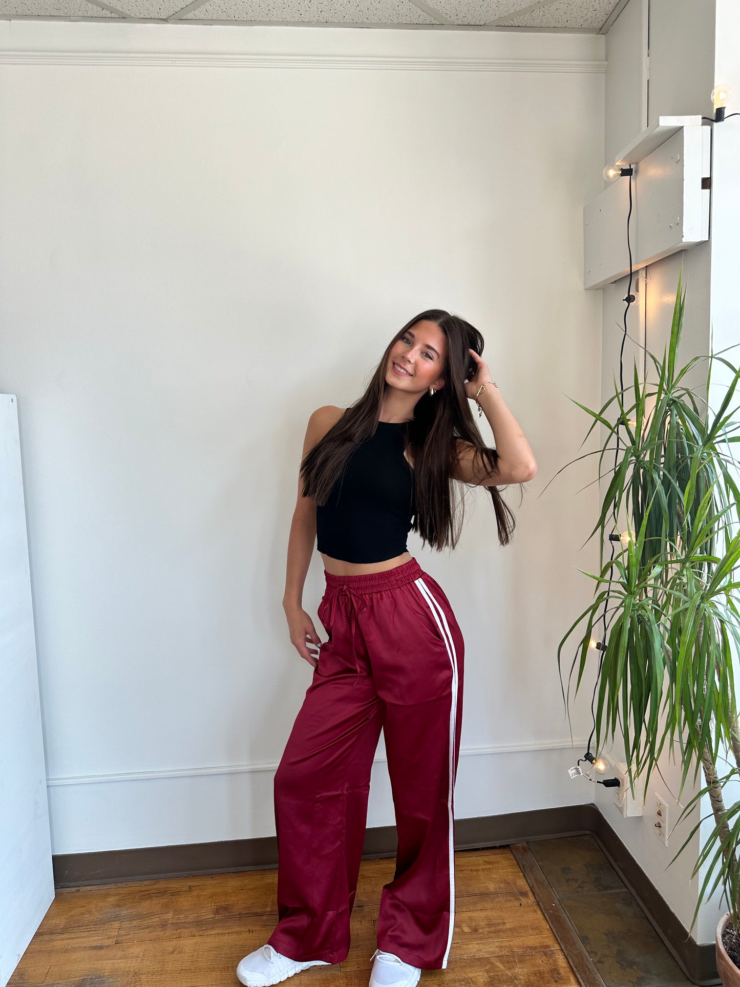 Garnet Luxe Track Pants