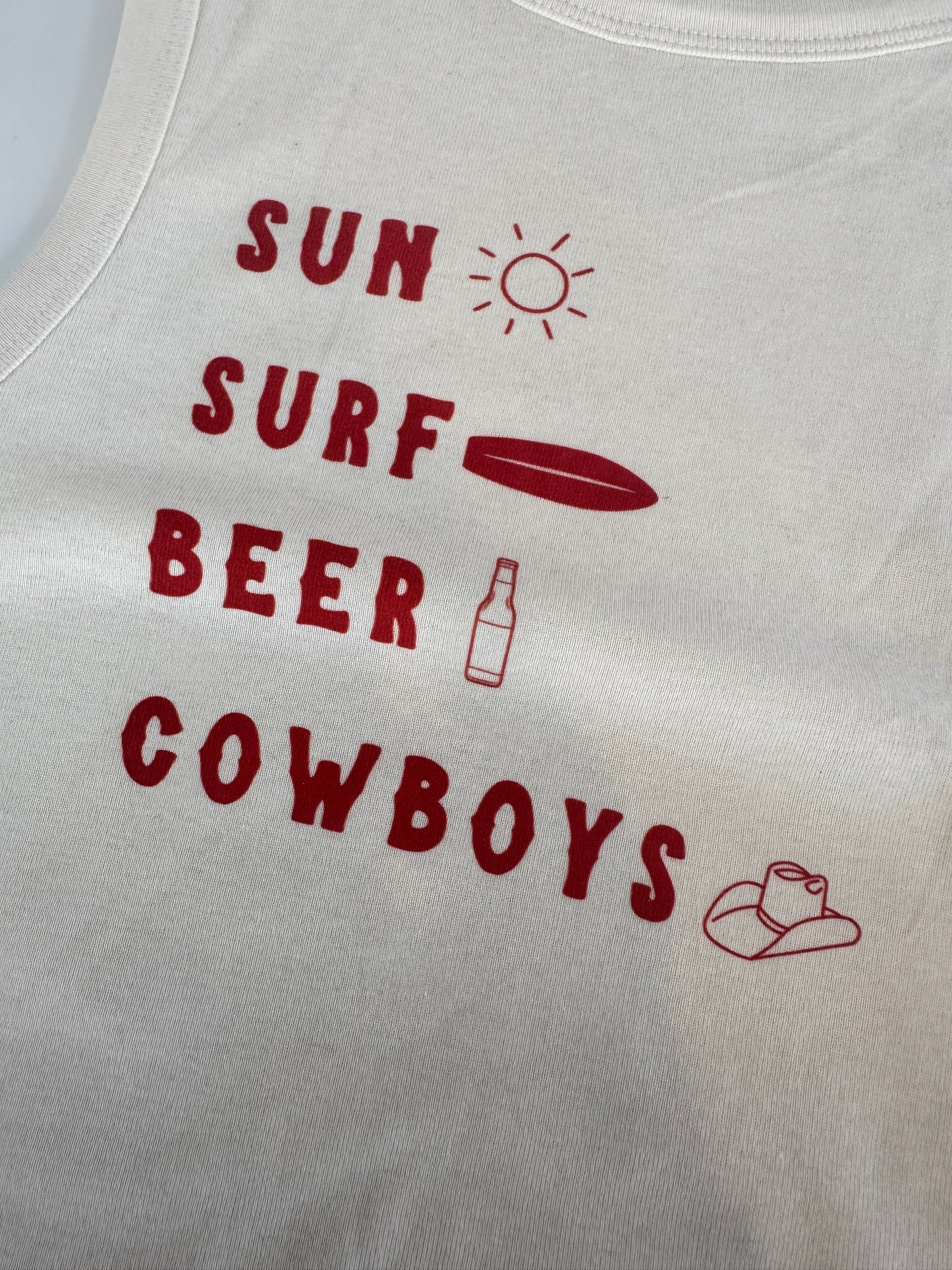 Surf Sun Beer Cowboys Tank