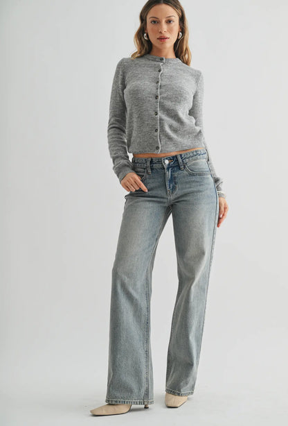 Tinted Relaxed Straight Leg Jean