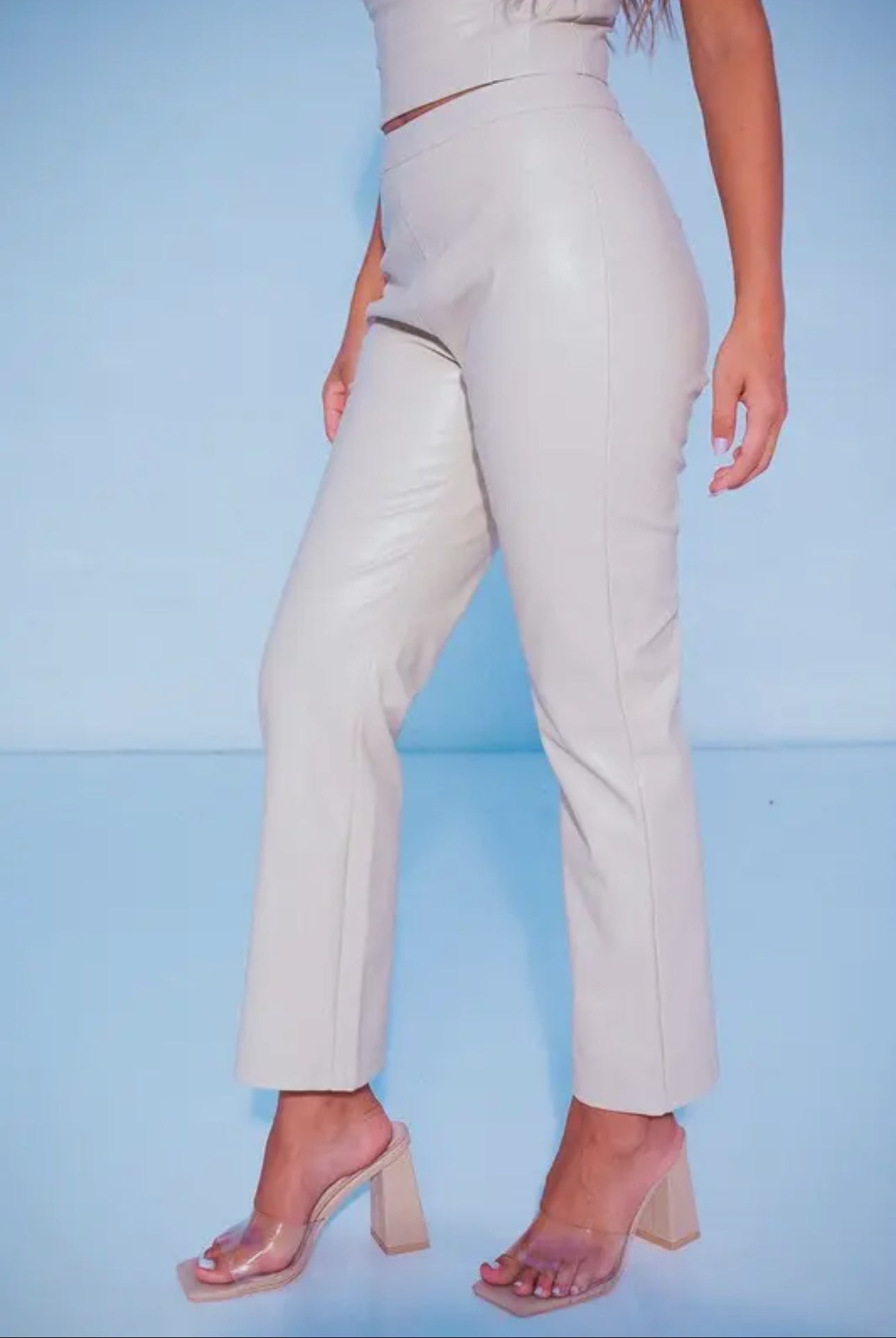 Paloma Faux Leather Straight Leg Pant