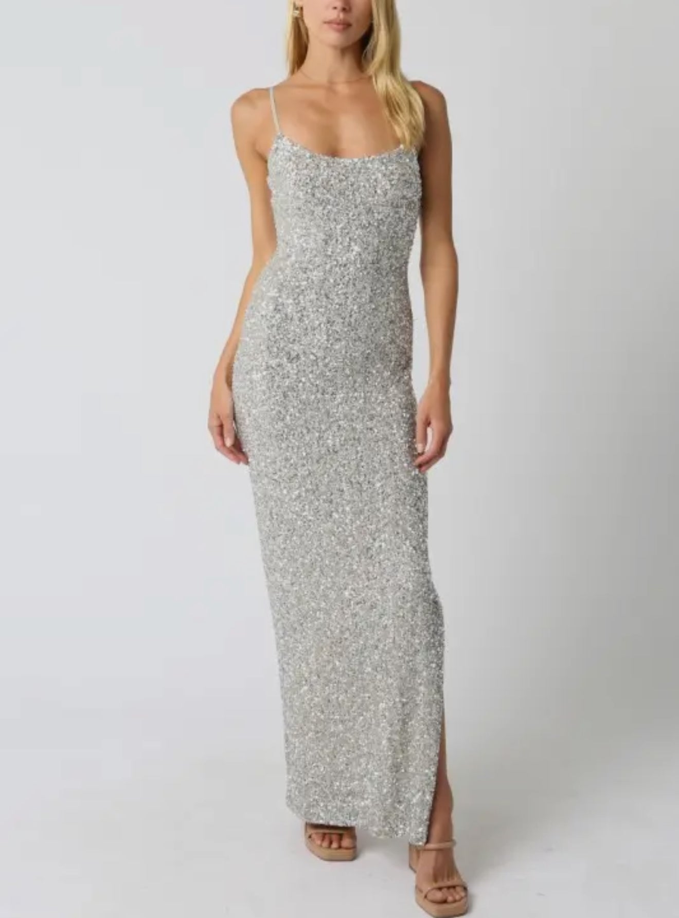 Fiona Sequin Maxi Dress