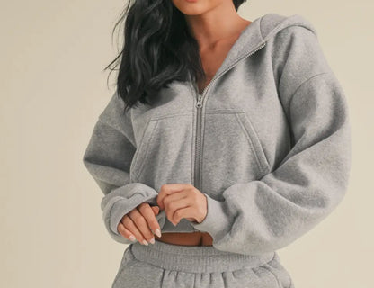 Cozy Fleece Oversized Crop