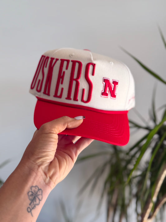 Nebraska Split Design Trucker Hat