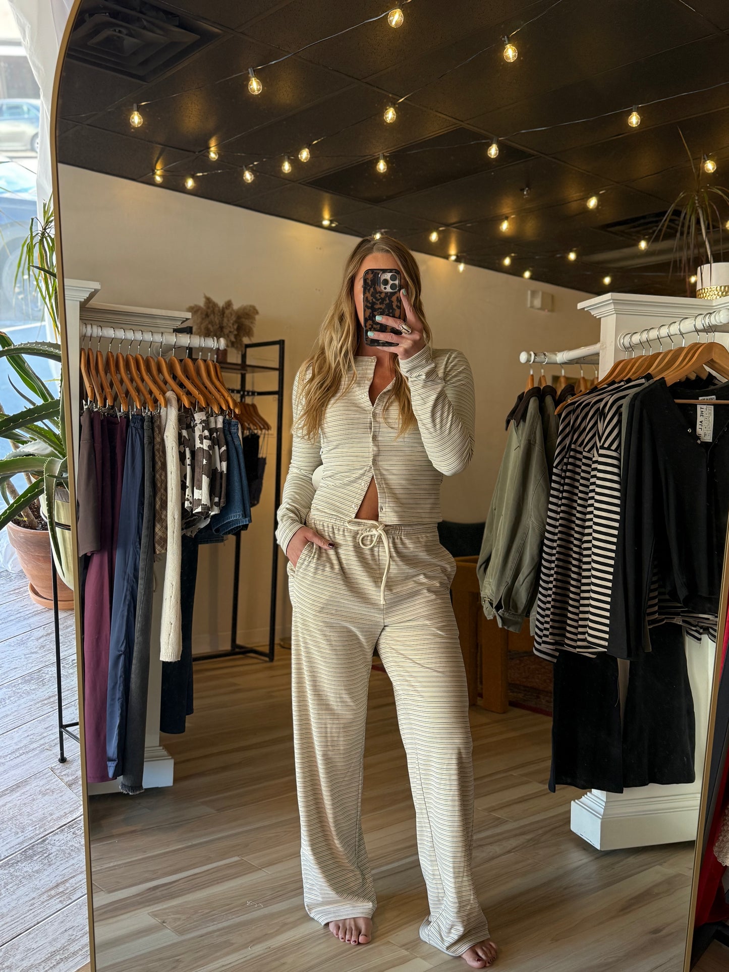 Finley Striped Drawstring Pants