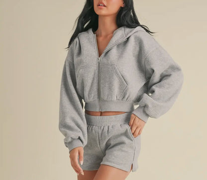 Cozy Fleece Oversized Crop