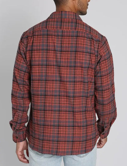 Rye Red Stretch Flannel Shirt