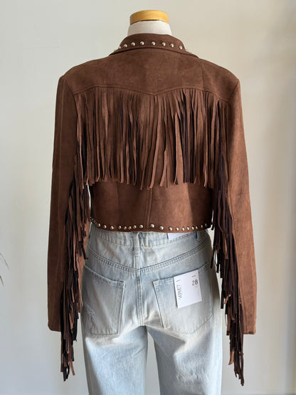Studded Fringe Jacket