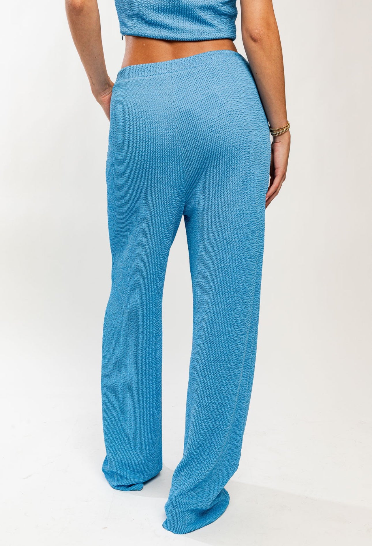 Baby Blue Wide Leg Pants