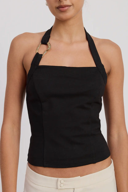 Chain Link Halter Top