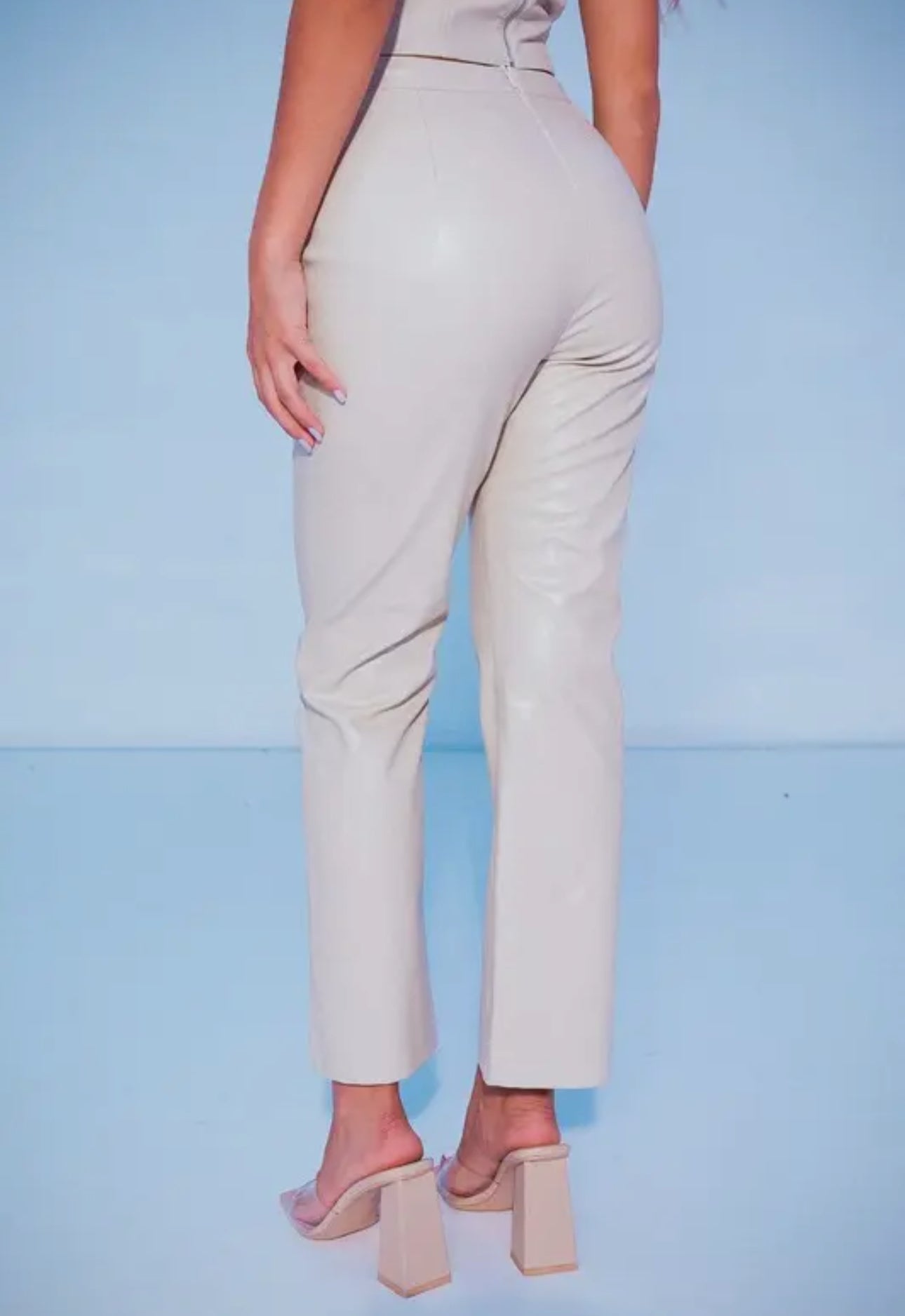 Paloma Faux Leather Straight Leg Pant