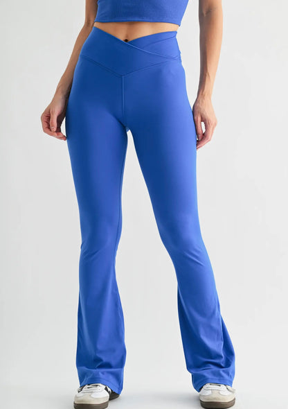 Deep Indigo Crossover Waist Yoga Pant