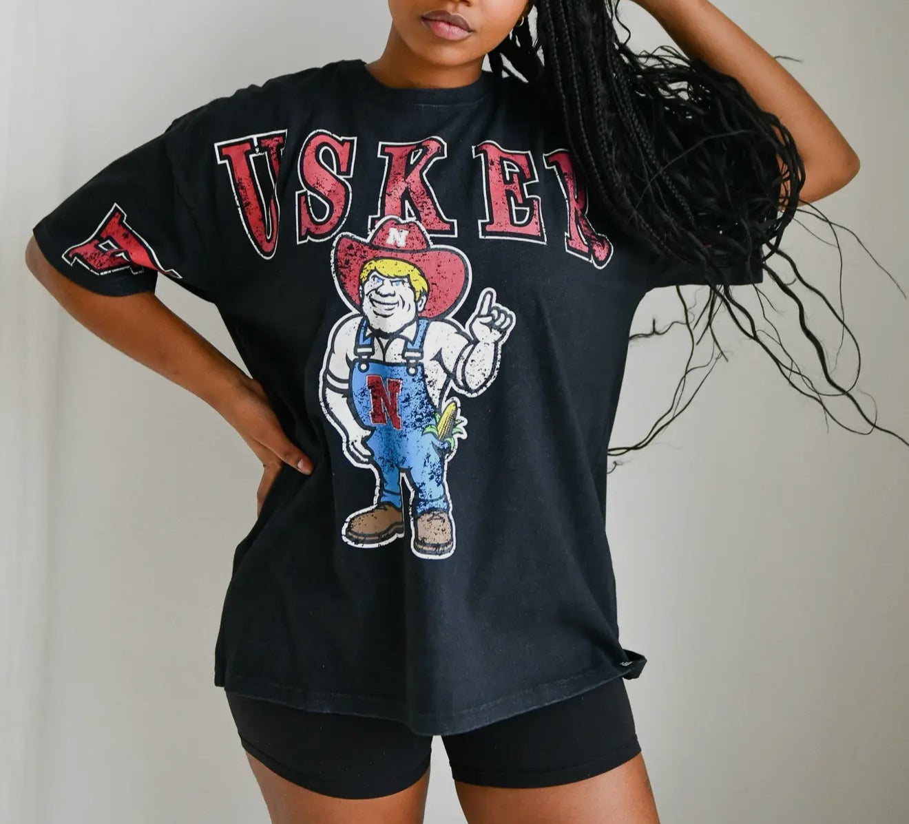 Nebraska Oversized Graphic Tee