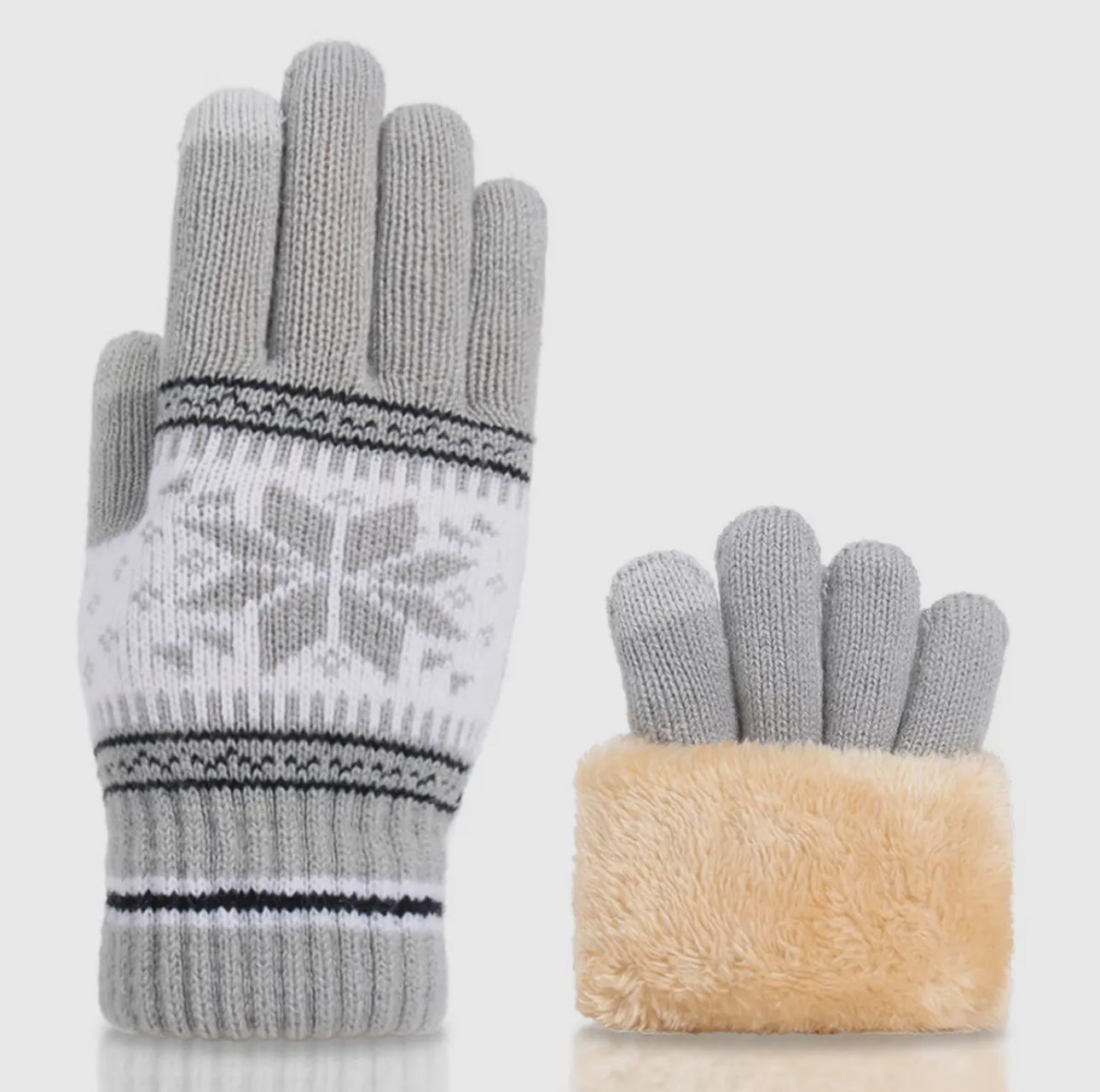 Double-Layer Cold-Proof Warm Knitted Gloves