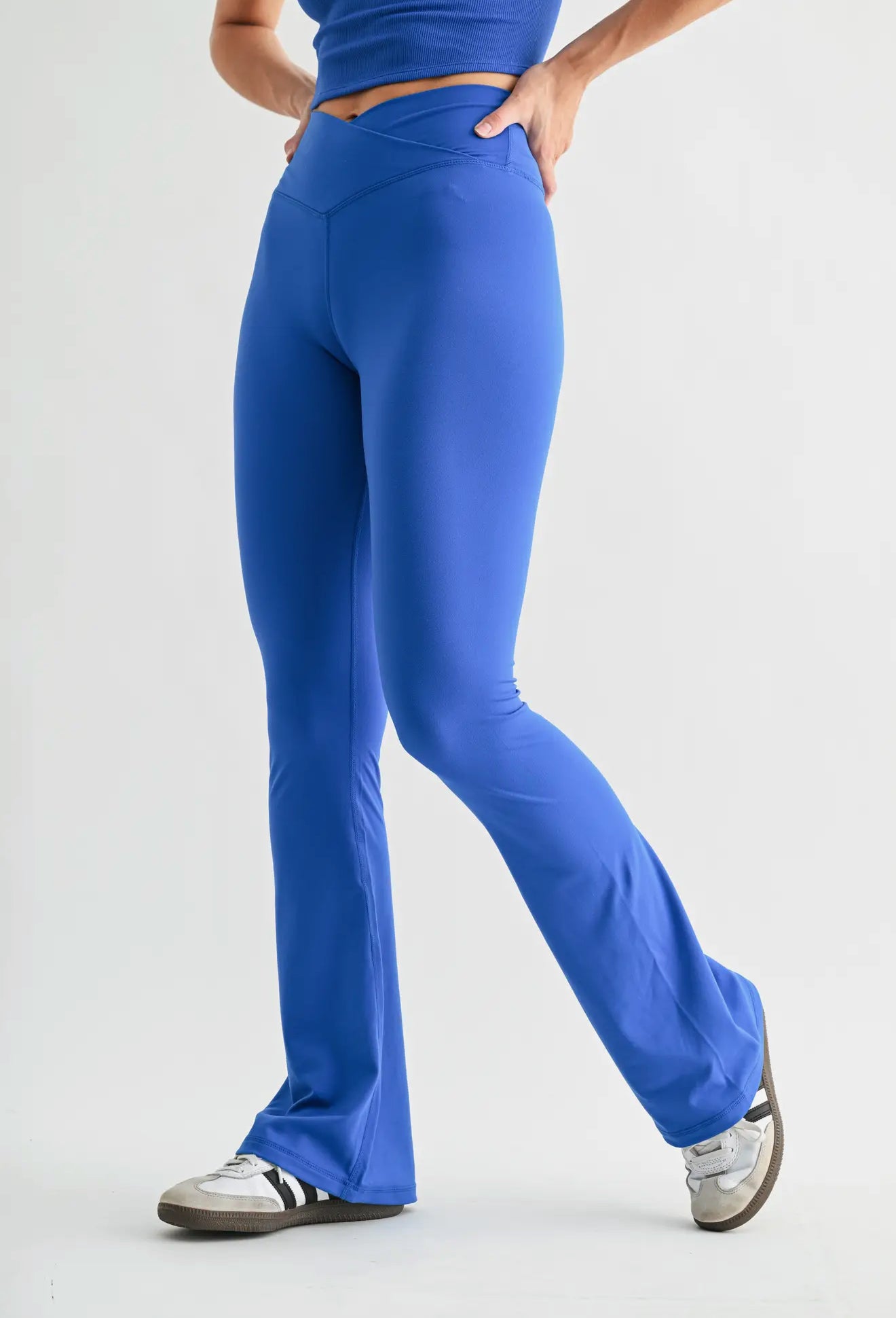 Deep Indigo Crossover Waist Yoga Pant