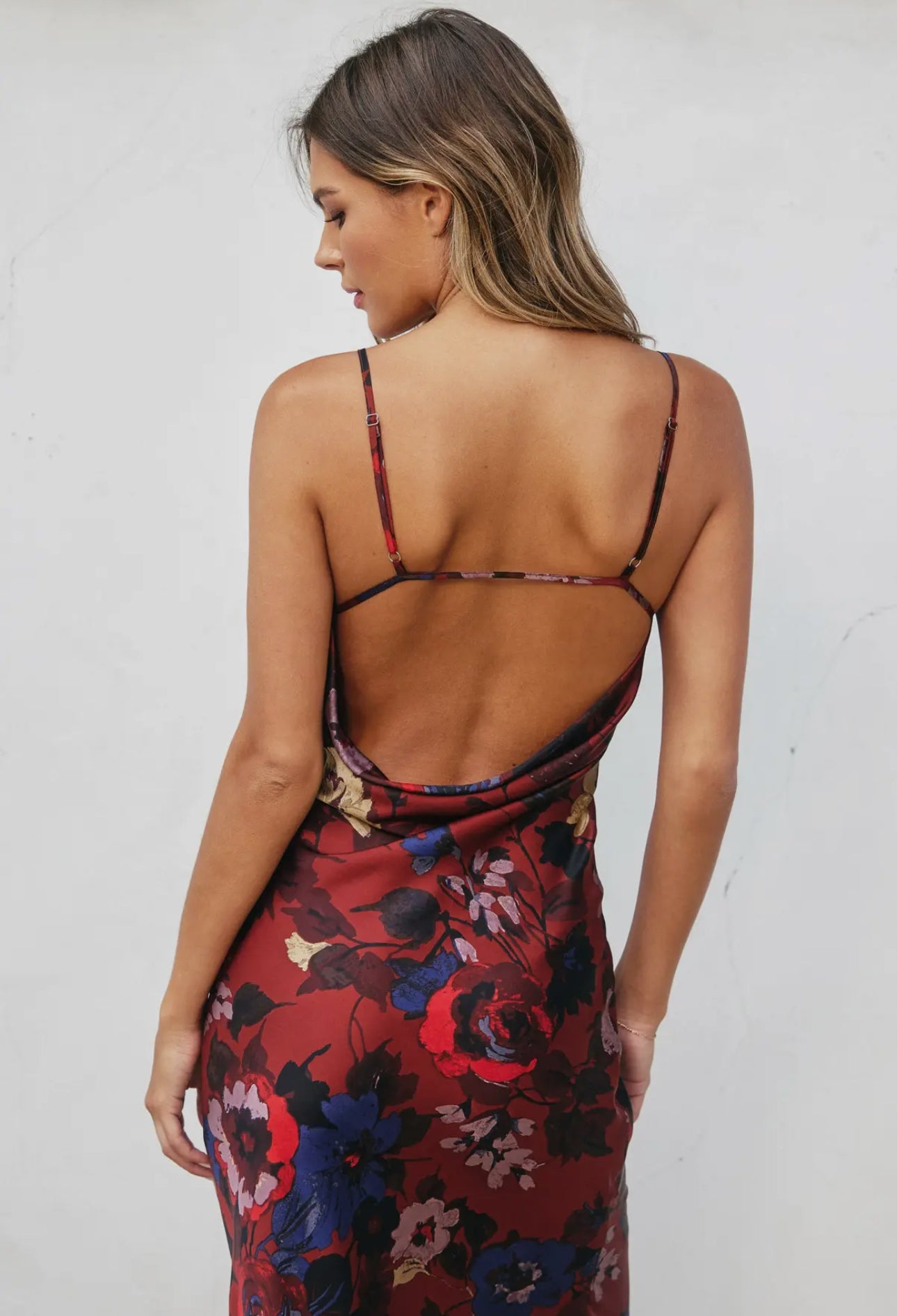 Fireplace Brandy Open Back Dress