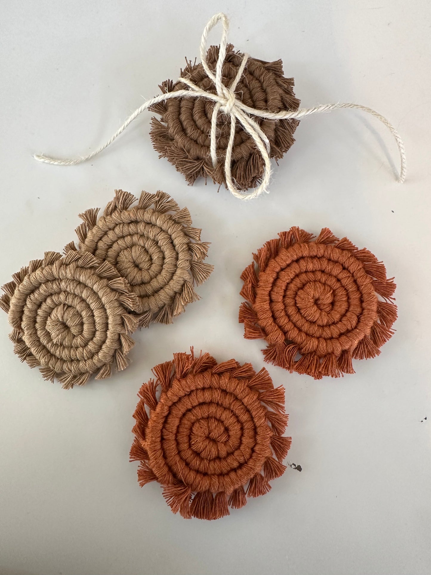 Macrame Car Coasters