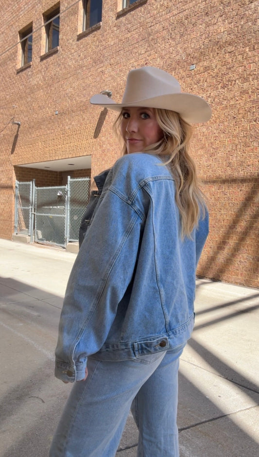 Backroads Boxy-Cut Denim Jacket