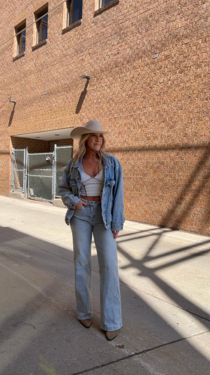 Backroads Boxy-Cut Denim Jacket